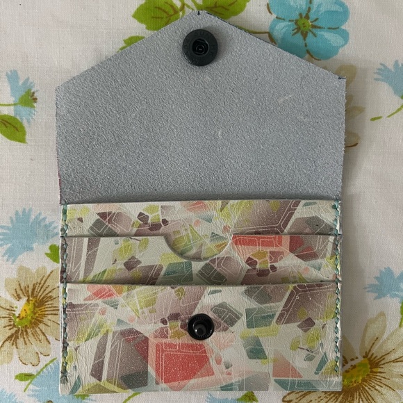 Hand Crafted Multicolor Abstract Wallet - Picture 2 of 5